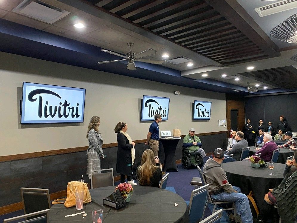 Tivitri presenting at hosted event