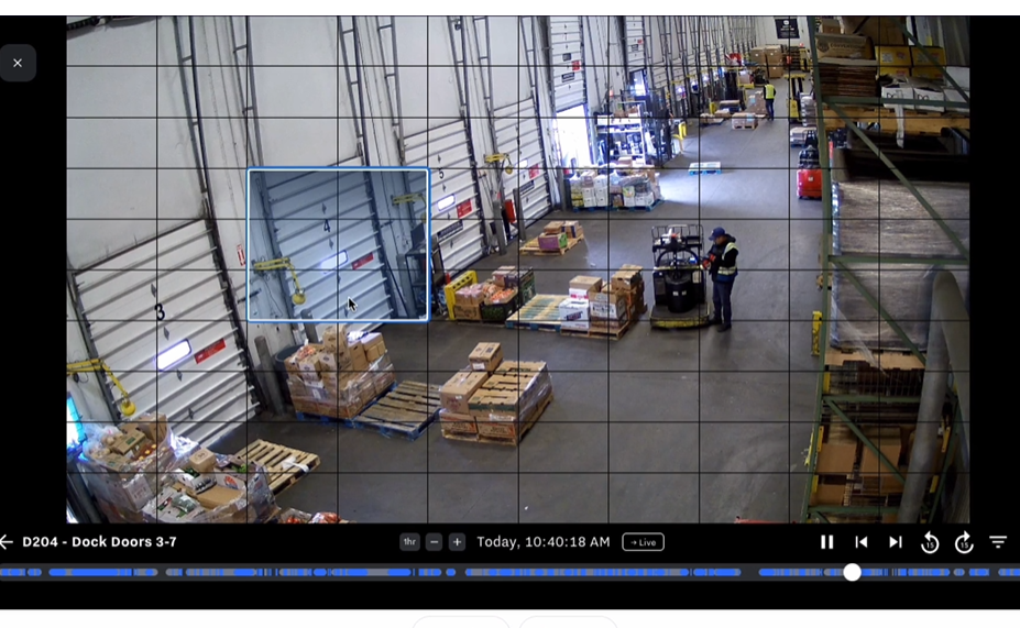 Video Security of a Warehouse